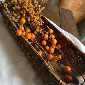 Rustic Wicker Basket (floral not included), $20.00